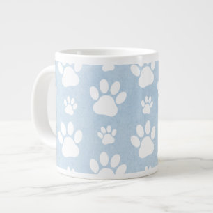 Grande Tasse Motif De Pâtes, Patrouilles Blanches, Aquarelles,