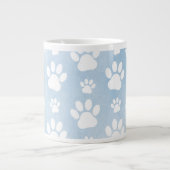 Grande Tasse Motif De Pâtes, Patrouilles Blanches, Aquarelles,  (Devant)