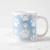 Grande Tasse Motif De Pâtes, Patrouilles Blanches, Aquarelles,  (Droite)