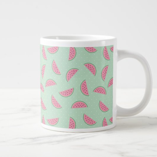 Grande Tasse Motif de peinture à fruits tropicaux (Droite)