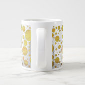 Grande Tasse Motif de point de polka ananas (Dos)