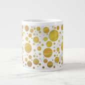Grande Tasse Motif de point de polka ananas (Devant)