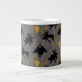 Grande Tasse Motif de silhouette Black Adam Lightning (Devant)