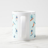 Grande Tasse Motif de sports d'hiver (Dos)