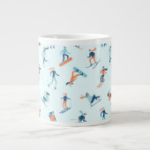 Grande Tasse Motif de sports d'hiver (Devant)