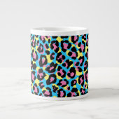 Grande Tasse Motif de Spots Neon Leopard (Devant)