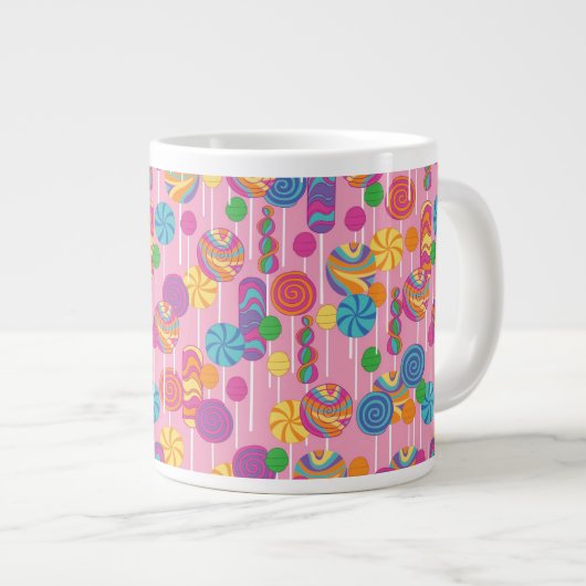 Grande Tasse Motif de sucrerie de lucettes (Devant droit)