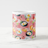 Grande Tasse Motif de tomate et d'oeufs au plat (Devant)
