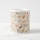 Grande Tasse Motif de vacances d'été (Devant)