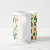 Grande Tasse Motif debout de Cute Cactus (Dos)