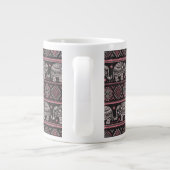 Grande Tasse Motif d'éléphant noir (Dos)