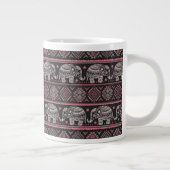 Grande Tasse Motif d'éléphant noir (Droite)