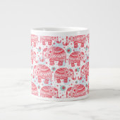 Grande Tasse Motif d'éléphant rouge (Devant)