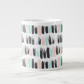 Grande Tasse Motif des brosses et des traits d'encre (Devant)