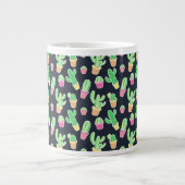 Grande Tasse Motif des cactus à aquarelle de Neon (Devant)