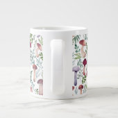 Grande Tasse Motif des champignons d'aquarelle douillette (Dos)