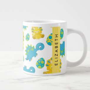 Grande Tasse Motif Des Dinosaures, Dinosaures Mignons, Votre No