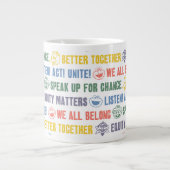 Grande Tasse Motif des expressions inspirantes (Devant)
