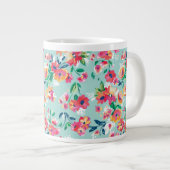 Grande Tasse Motif des fleurs peintes (Devant droit)