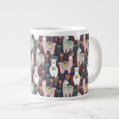 Grande Tasse Motif des lamas colorées (Devant droit)