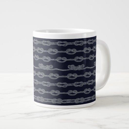 Grande Tasse Motif des noeuds marins (Devant droit)