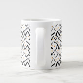 Grande Tasse Motif des points et des points de pinceau noir (Dos)