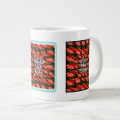 Grande Tasse Motif des Tulipes rouges (Devant droit)