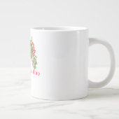 Grande Tasse Motif d'été tropical avec fleurs et feuille m (Droite)