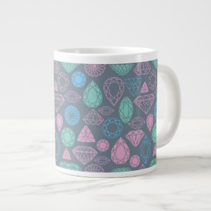 Grande Tasse Motif d'icône Gemstone