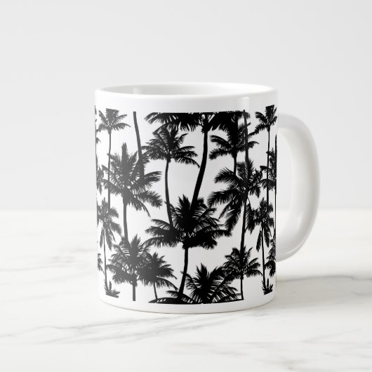 Grande Tasse Motif d'ombre Palm Tree (Devant droit)