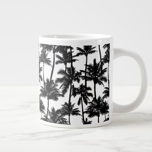 Grande Tasse Motif d'ombre Palm Tree (Droite)