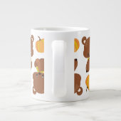Grande Tasse Motif D'Ours, Ours Mignons, Automne, Citrouille (Dos)