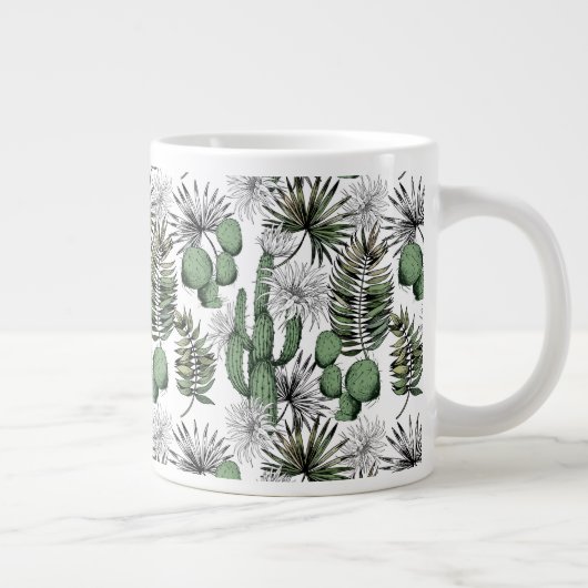 Grande Tasse Motif du désert de Cactus (Droite)