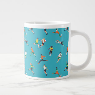 Grande Tasse Motif du joueur de football