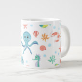 Grande Tasse Motif du monde marin (Devant droit)