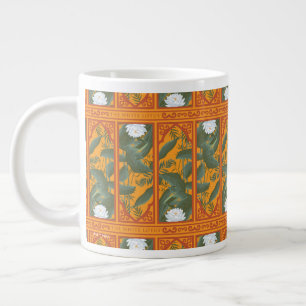 Grande Tasse Motif du panneau botanique du coucher de soleil -