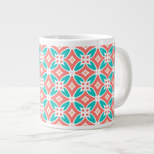 Grande Tasse Motif ethnique multilingue (Devant droit)