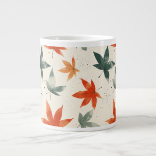 Grande Tasse Motif Feuilles d'automne