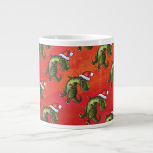 Grande Tasse Motif Fextive TRex Dino sur rouge