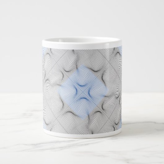 Grande Tasse Motif filaire 08,B Blanc BG (Devant)