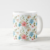 Grande Tasse Motif Fleur sauvage couleur aquarelle (Devant droit)