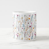 Grande Tasse Motif Fleur sauvage d'été (Devant)