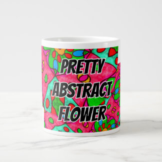 Grande Tasse Motif Fleurs Abstraites uniques