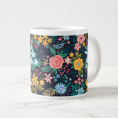 Grande Tasse Motif floral coloré (Devant droit)