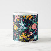 Grande Tasse Motif floral coloré (Devant)
