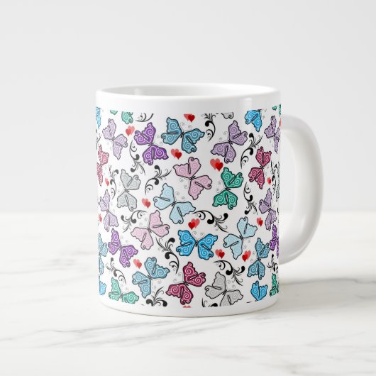 Grande Tasse Motif floral de Valentine (Devant droit)