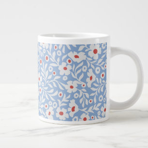 Grande Tasse Motif floral du bois