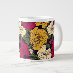 Grande Tasse Motif floral élégant