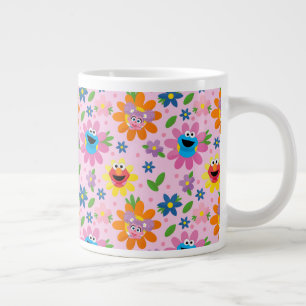 Grande Tasse Motif floral rose de la rue Sésame
