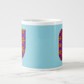 Grande Tasse Motif Floral Rouge mou (Devant)